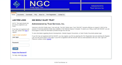 Desktop Screenshot of ngcbitrust.org